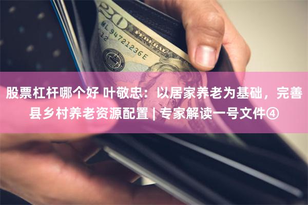 股票杠杆哪个好 叶敬忠：以居家养老为基础，完善县乡村养老资源配置 | 专家解读一号文件④