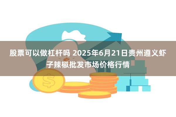股票可以做杠杆吗 2025年6月21日贵州遵义虾子辣椒批发市场价格行情