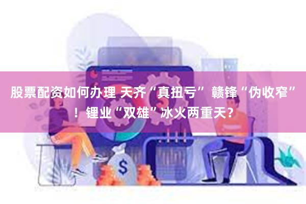 股票配资如何办理 天齐“真扭亏” 赣锋“伪收窄”！锂业“双雄”冰火两重天？